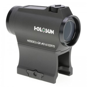 Коллиматорный прицел Holosun Micro Elite HE503CU-GR 2MOA с солнечной батареей на Weaver