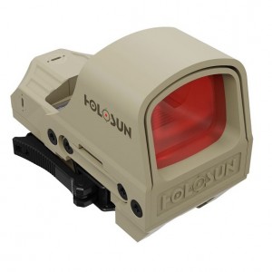Коллиматорный прицел Holosun Open Reflex HS510C-FDE 2MOA с солнечной батареей на Weaver