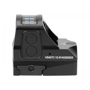 Коллиматорный прицел Holosun Open Reflex Micro HS407C V2 2 MOA с солнечной батареей на Weaver