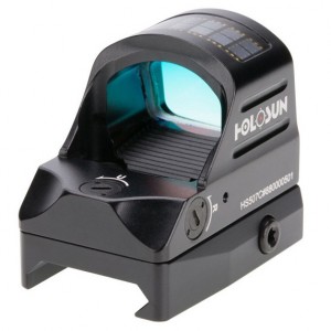 Коллиматорный прицел Holosun Open Reflex HS507C с солнечной батареей на Weaver