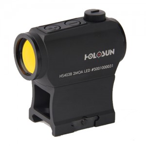 Коллиматорный прицел Holosun Paralow HS403B 2 MOA на Weaver
