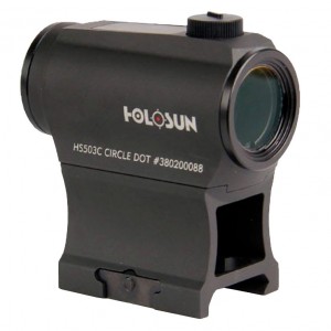 Коллиматорный прицел Holosun Paralow HS503C 2MOA с солнечной батареей на Weaver