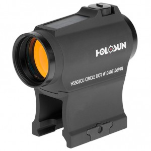 Коллиматорный прицел Holosun Paralow HS503CU 2MOA с солнечной батареей на Weaver