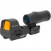 Коліматор Holosun Open Reflex HS510C 2 MOA швидкознімний + збільшувач Holosun HM3X 3x