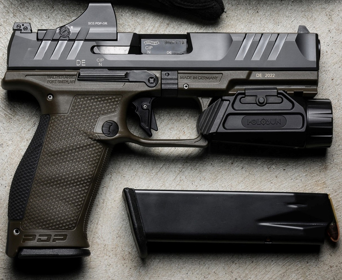 Holosun SCS PDP GR 2 MOA + 32 MOA на Walther PDP
